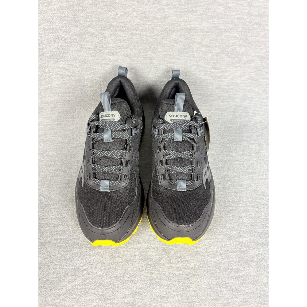Saucony Excursion TR17 GTX Trail Sneakers Mens 7 Black Yellow Outdoors Gore-Tex - Picture 11 of 15